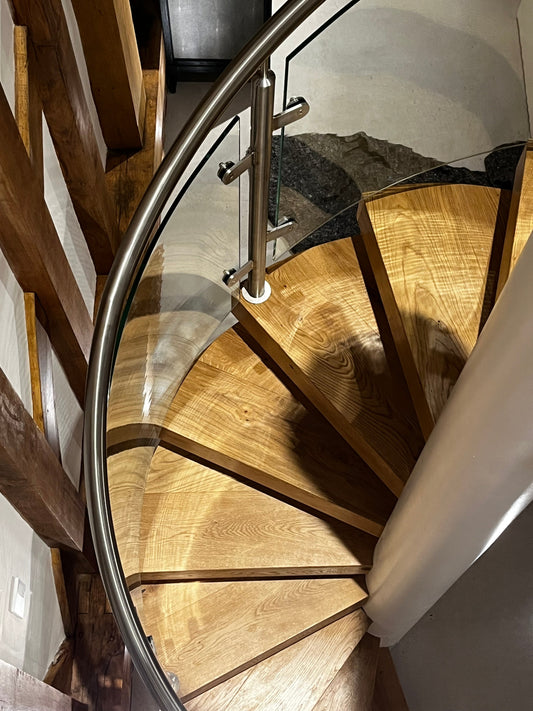 Spiral Staircase within Barn Conversion - Thaxted, Essex - Design Fabrications